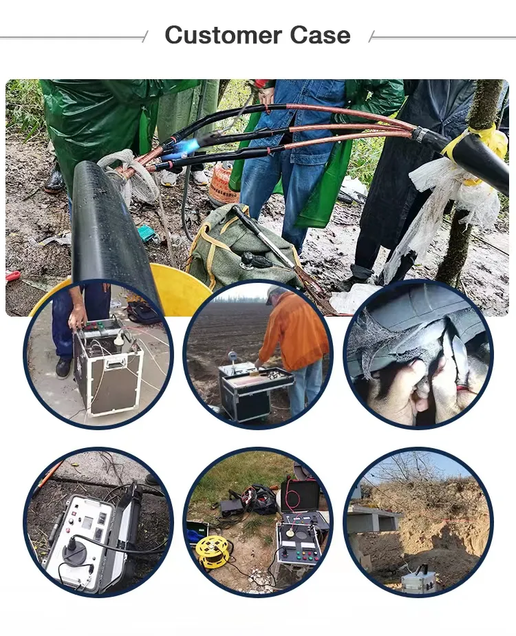 HV-brugmethode 7500V-foutmeter voor de buitenste schede van de stroomkabel 7
